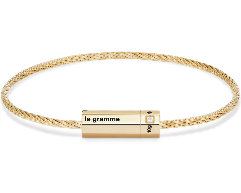 bracelet câble octogone le 10g