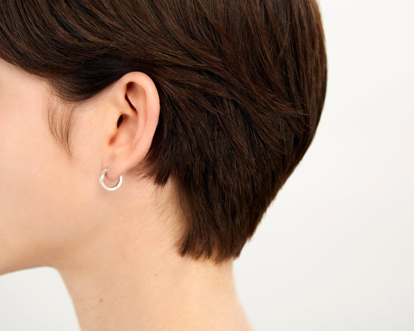 boucle d'oreille ruban la 1,1g