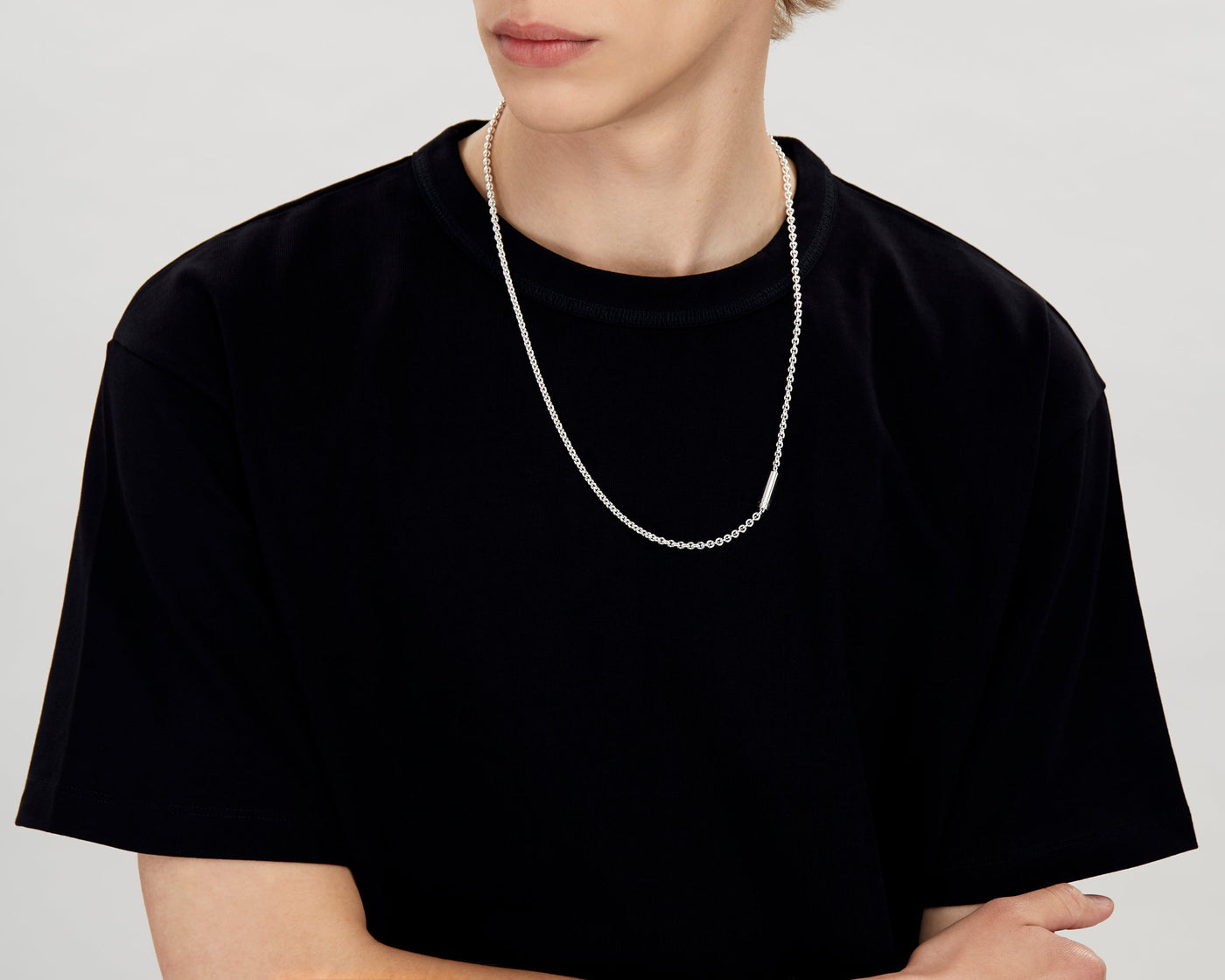 cable necklace on chain 27g