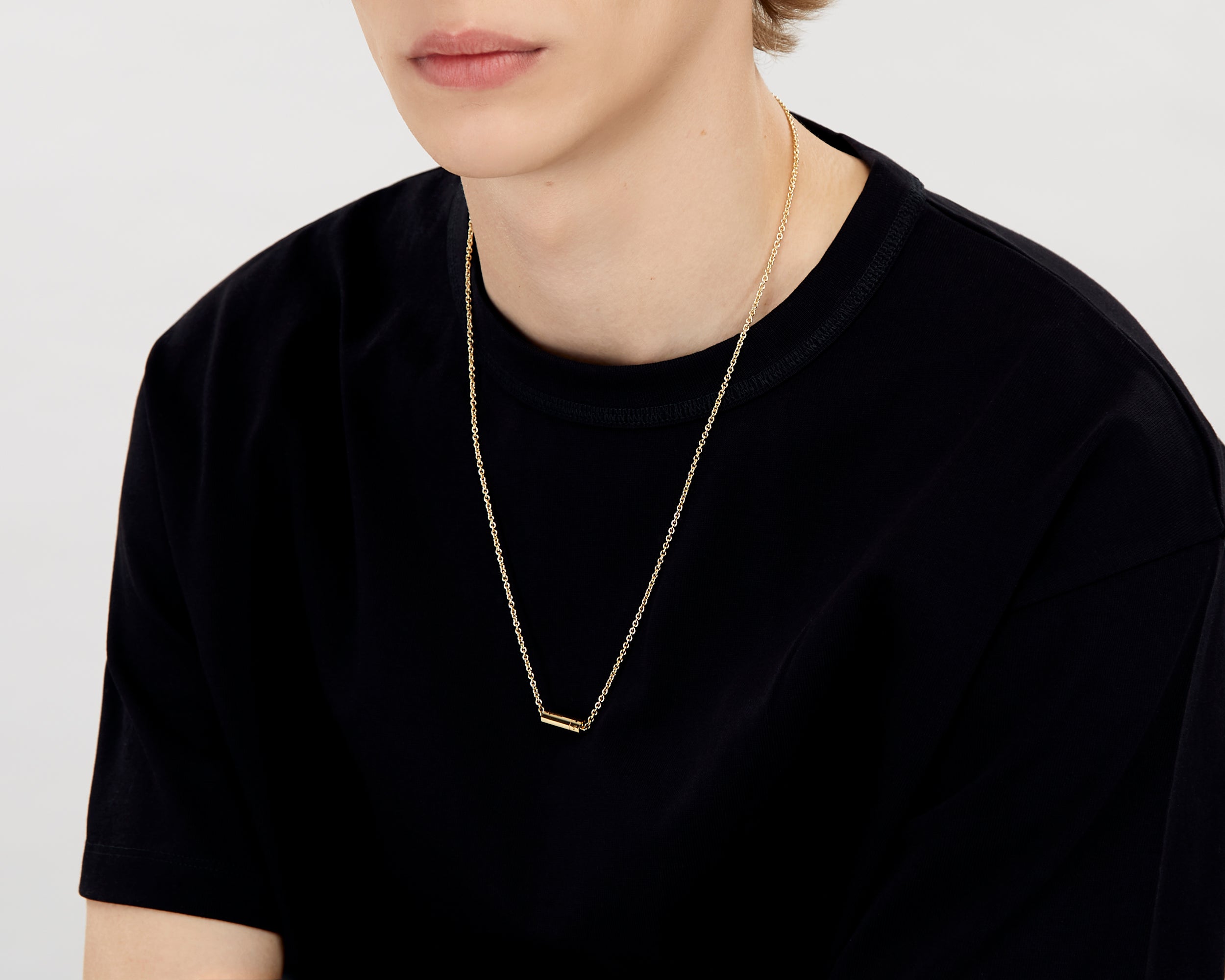 collier câble sur chaîne le 17g