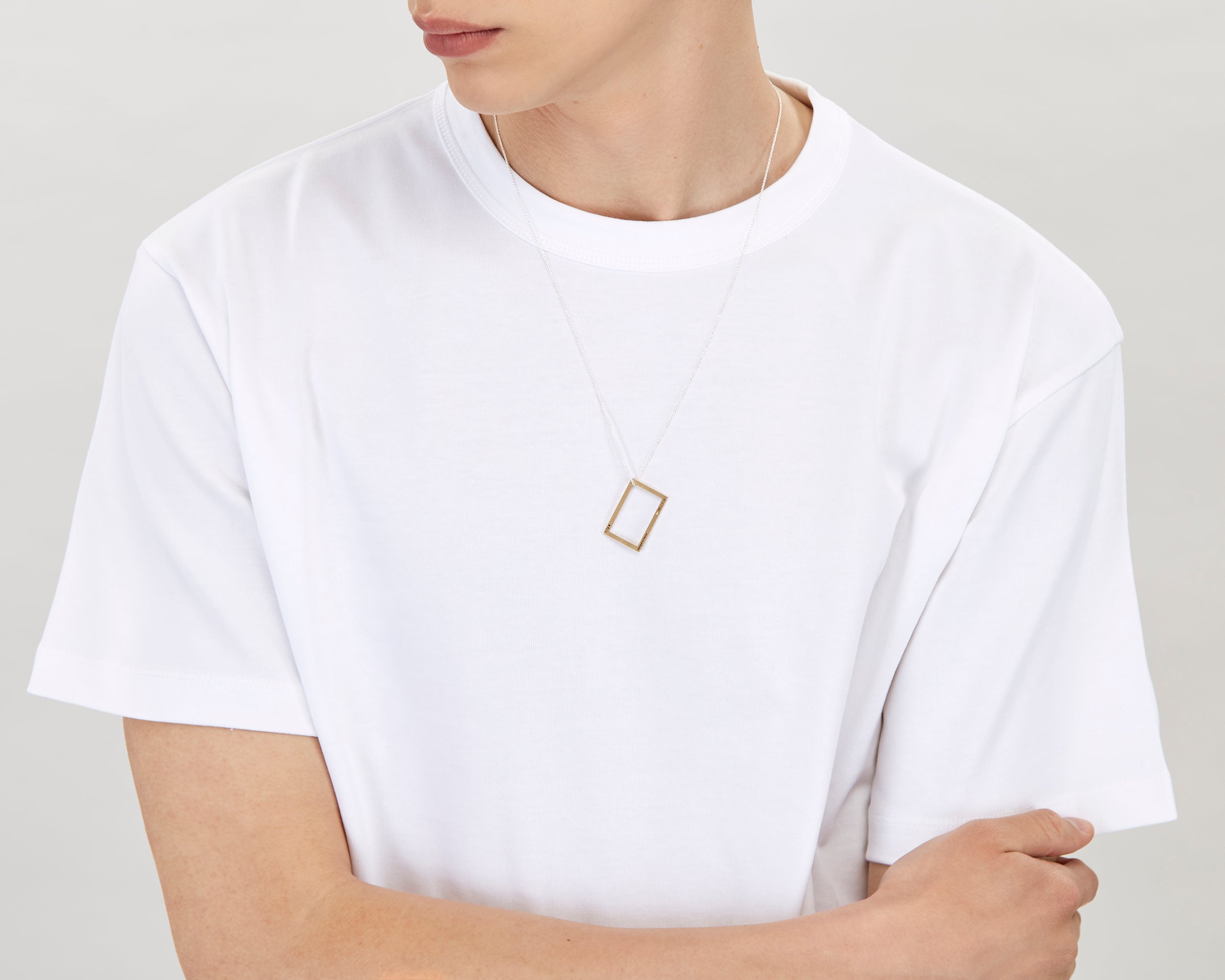 collier rectangle le 2,7g