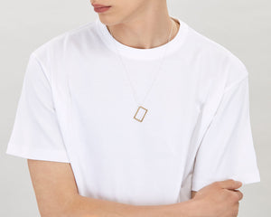 collier rectangle le 2,7g