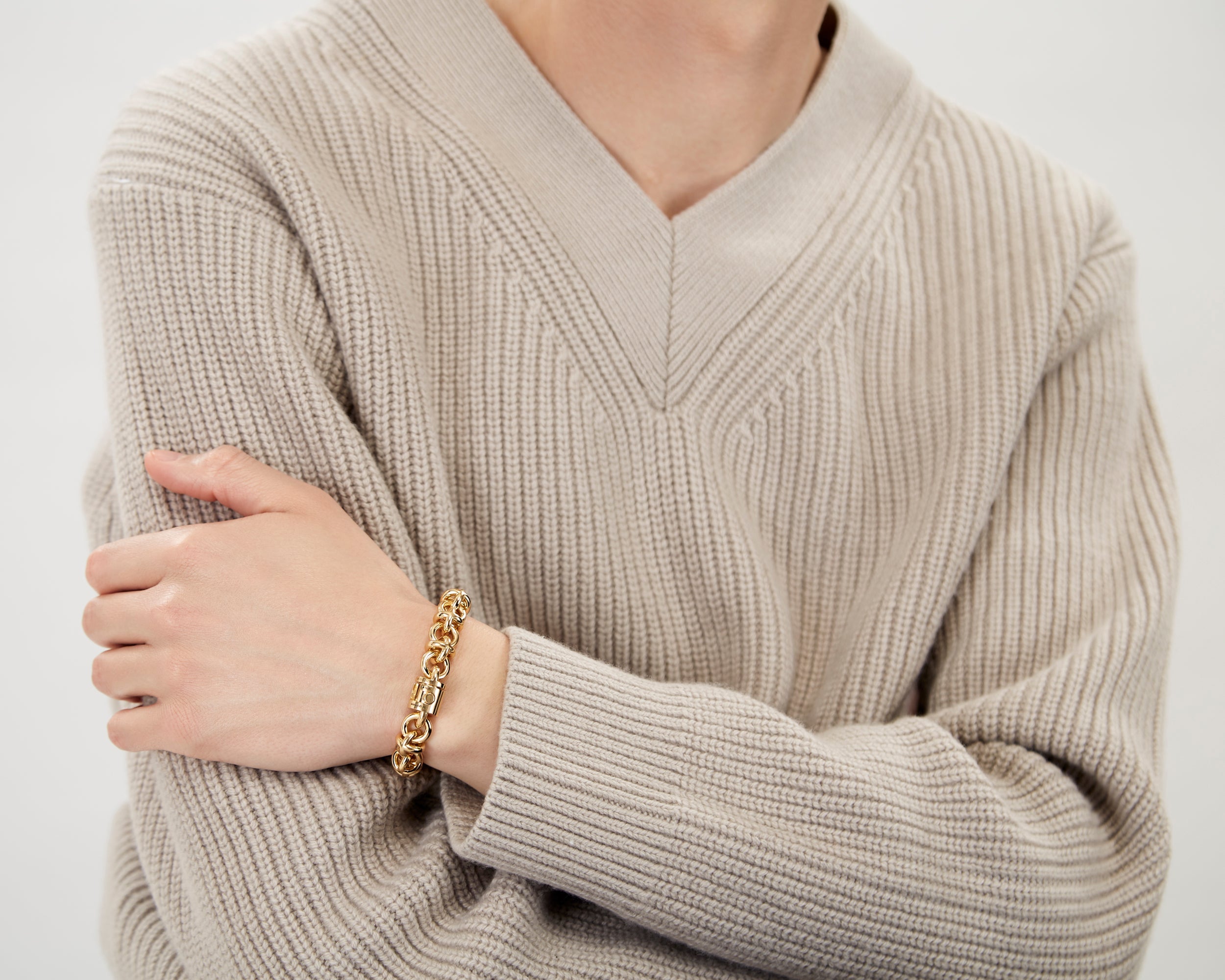 bracelet entrelacs le 127g