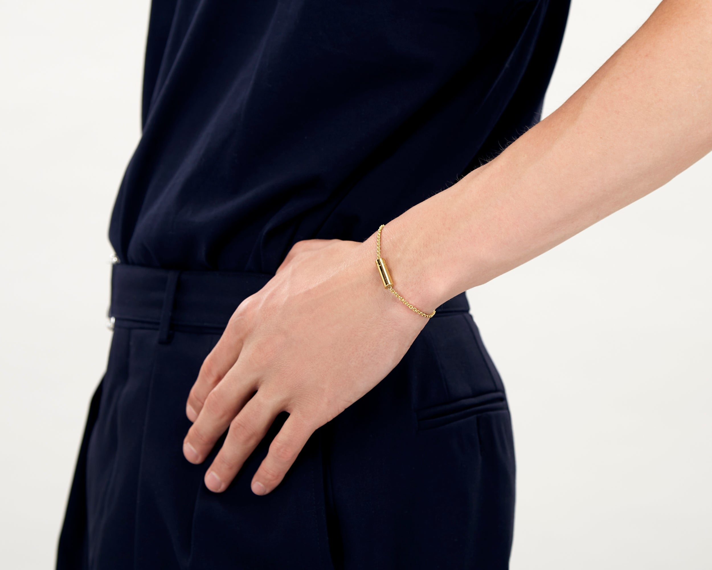 bracelet câble sur chaîne le 9g