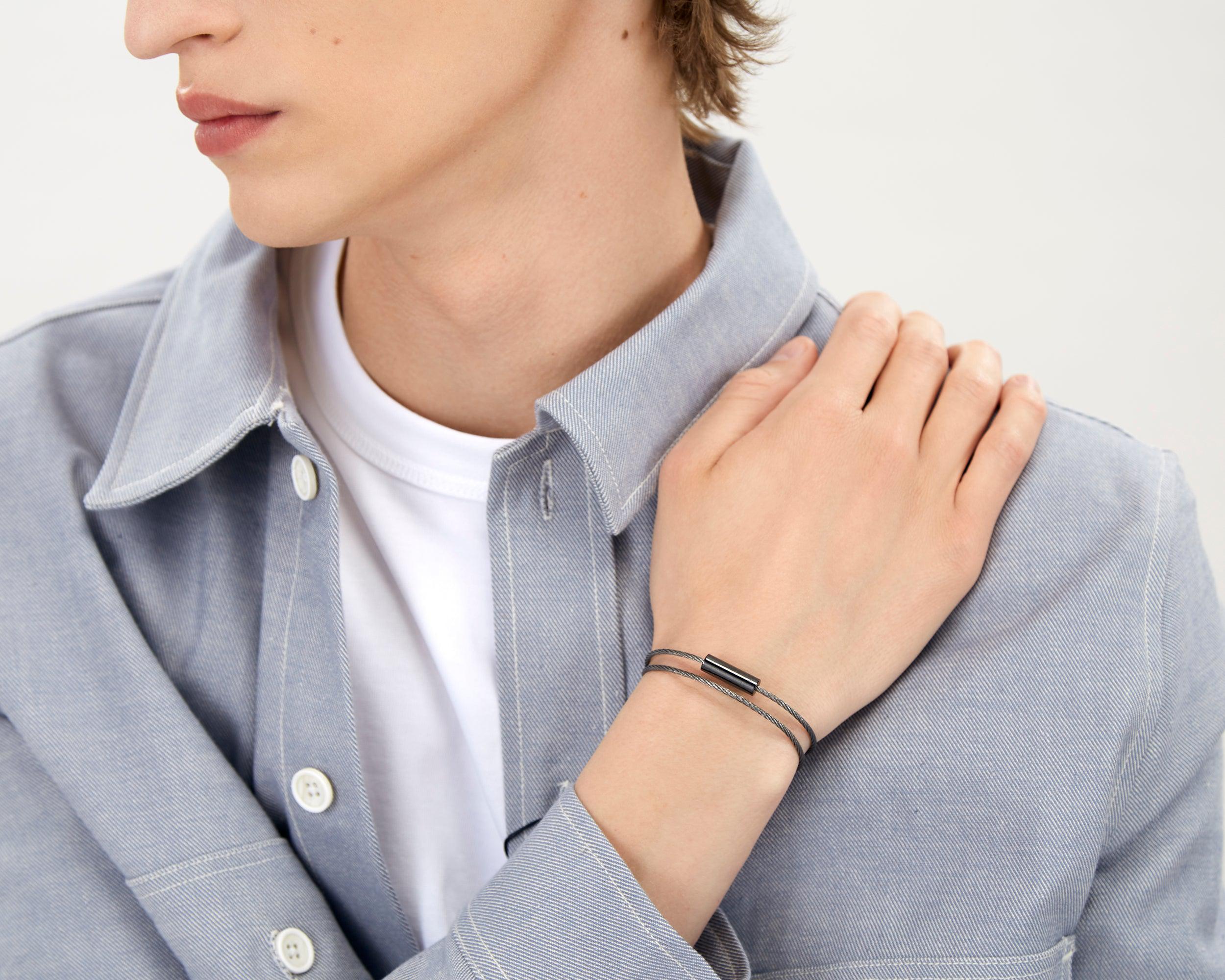 bracelet câble double tour le 9g