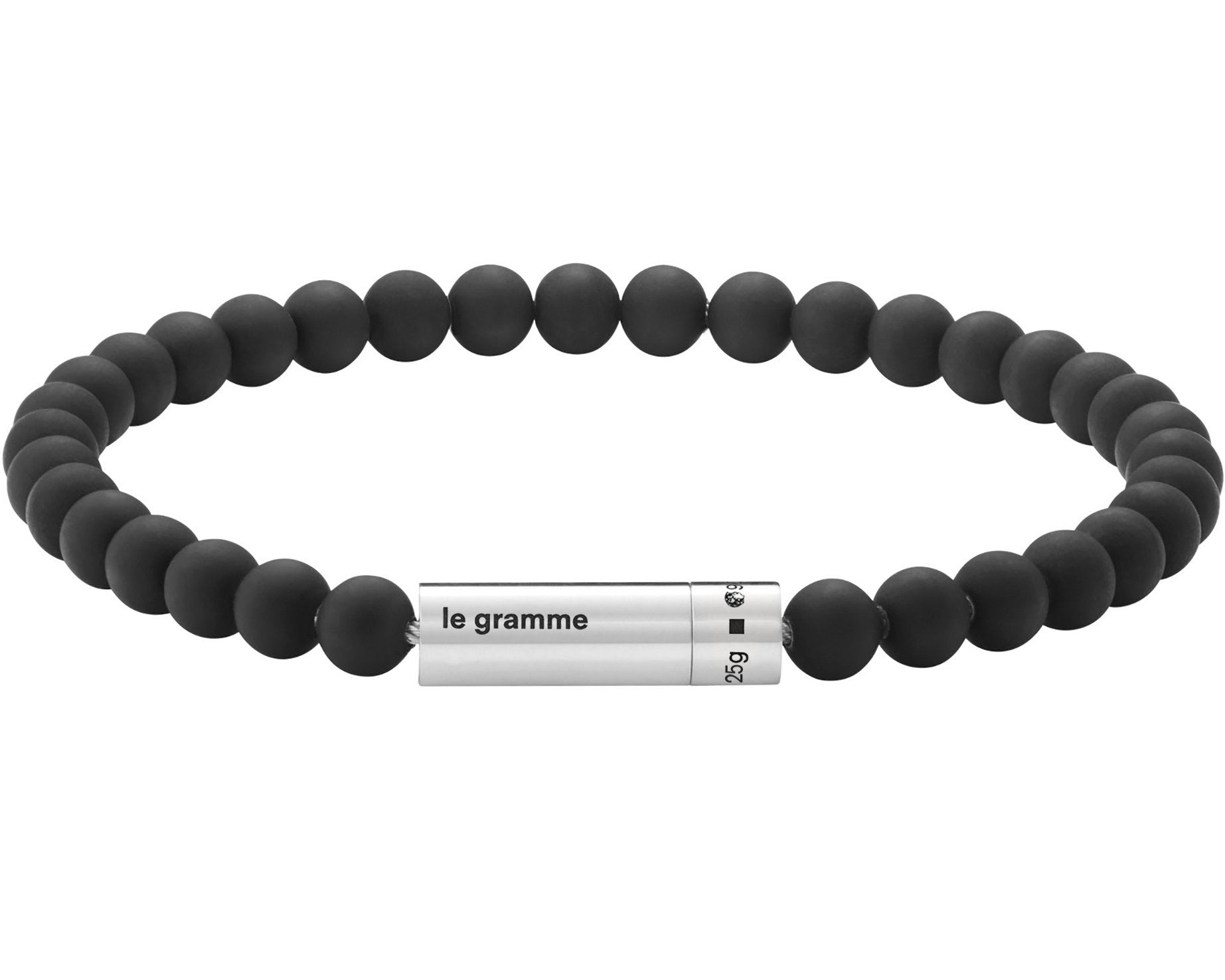 bracelet beads noir soft le 25g