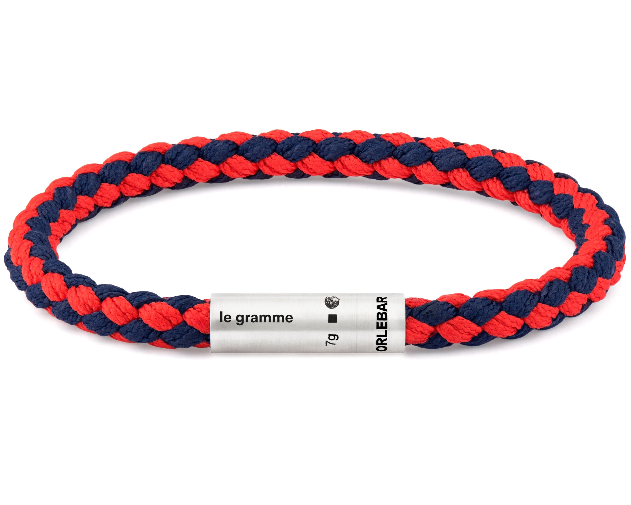 navy & red nato cable bracelet orlebar brown 7g