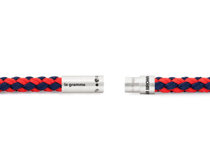 navy &amp; red nato cable bracelet orlebar brown 7g