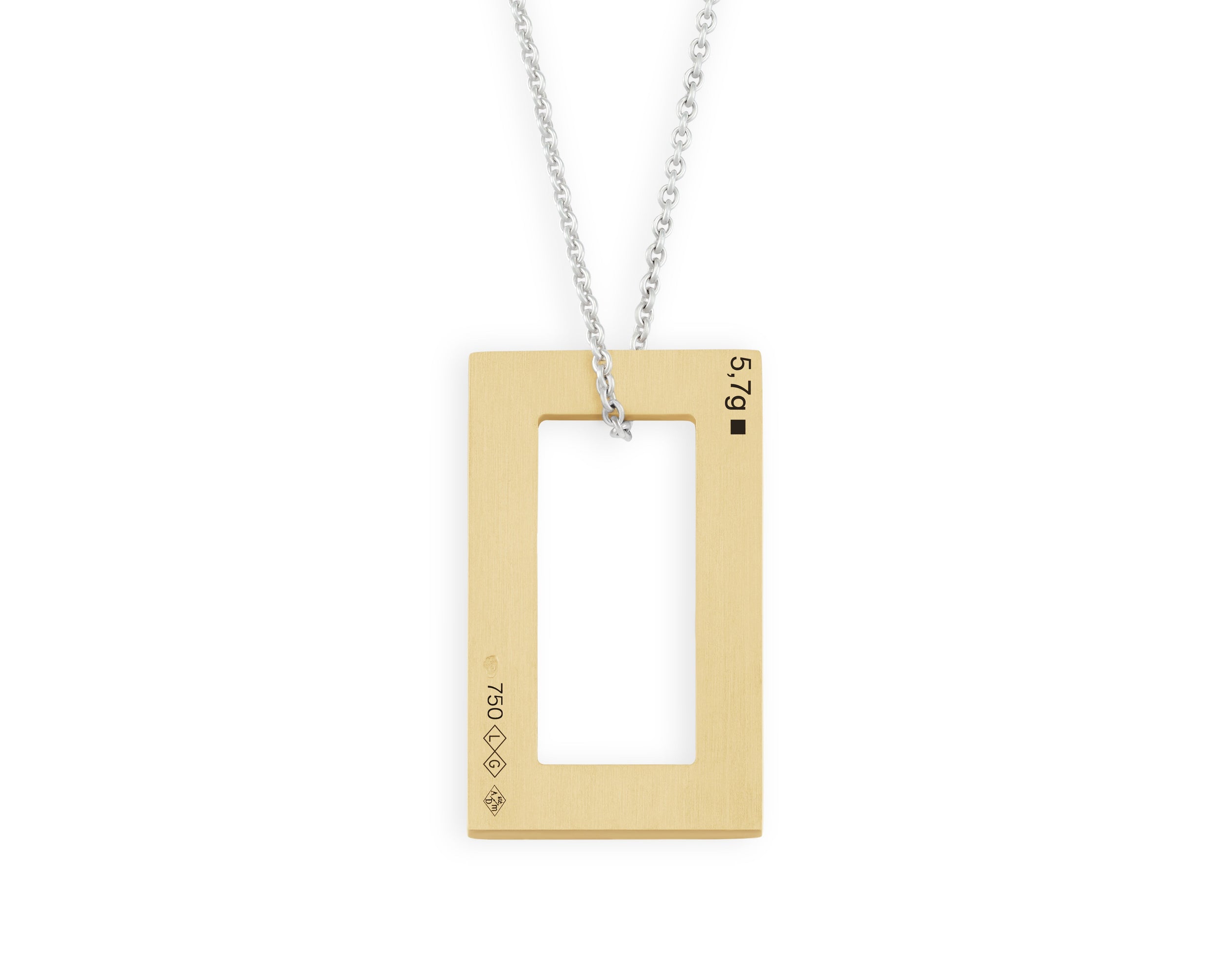 collier rectangle le 5,7g