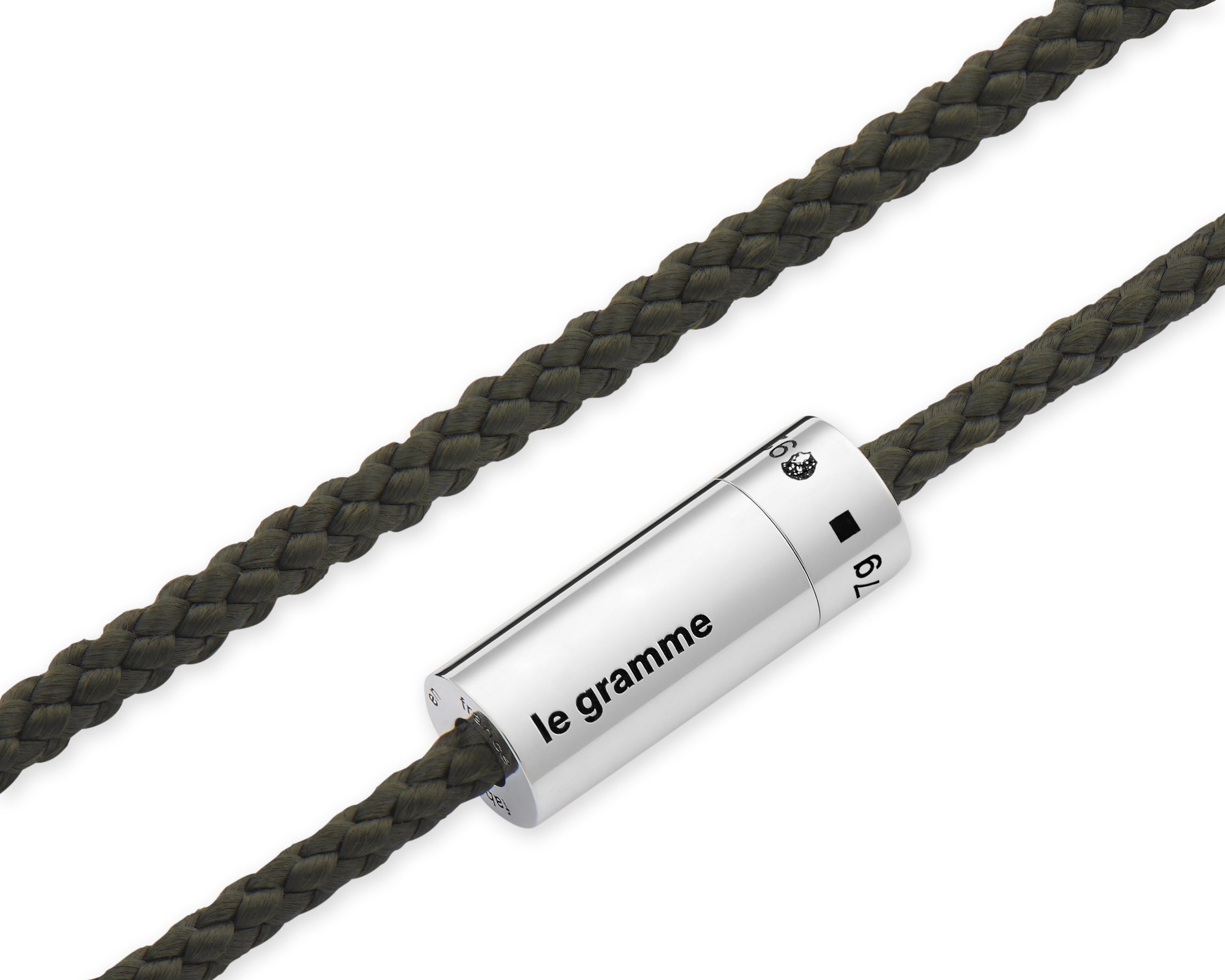 khaki nato cable bracelet 7g
