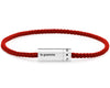 bracelet câble nato rouge le 7g