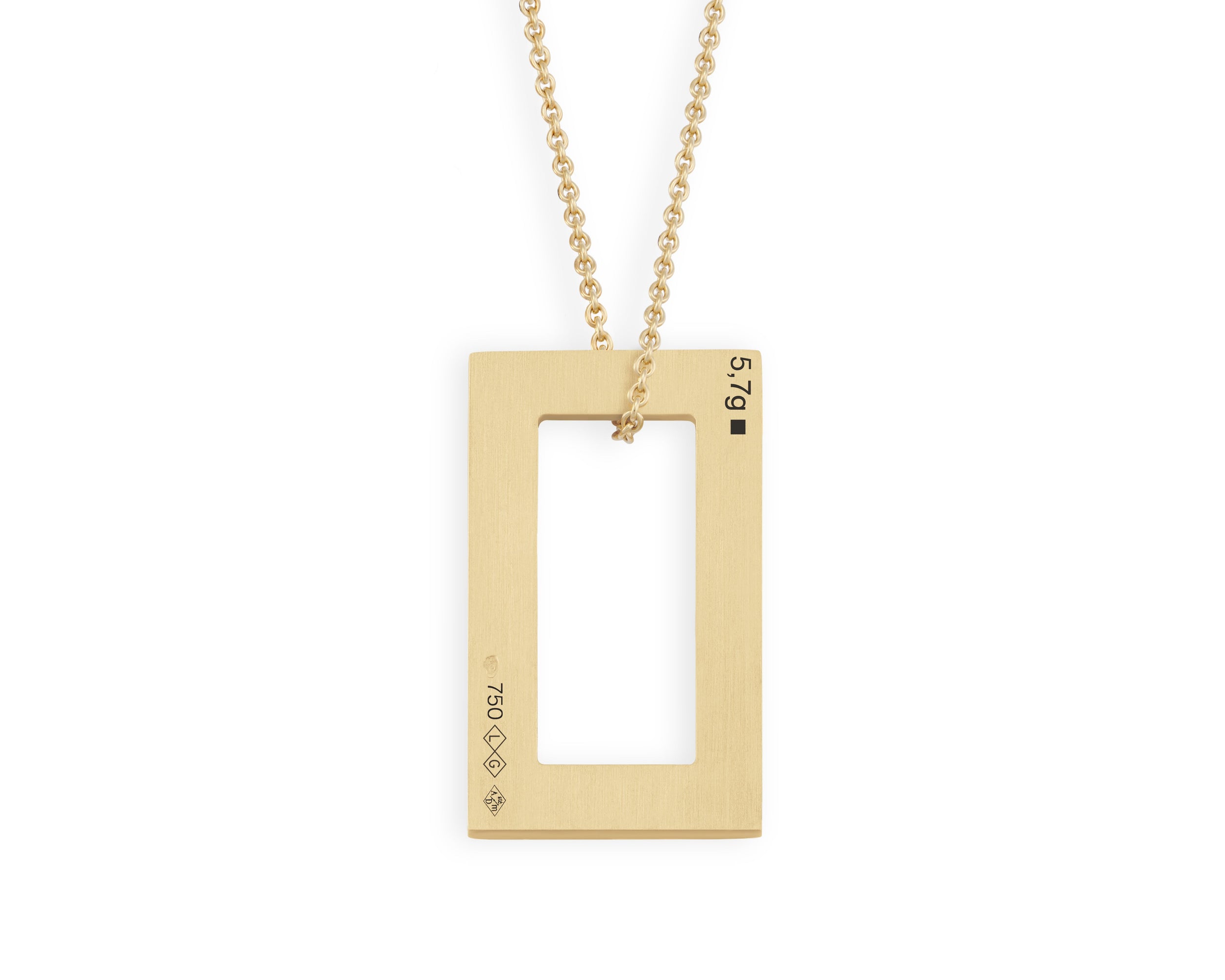 collier rectangle le 5,7g