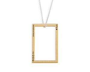 collier rectangle le 2,7g