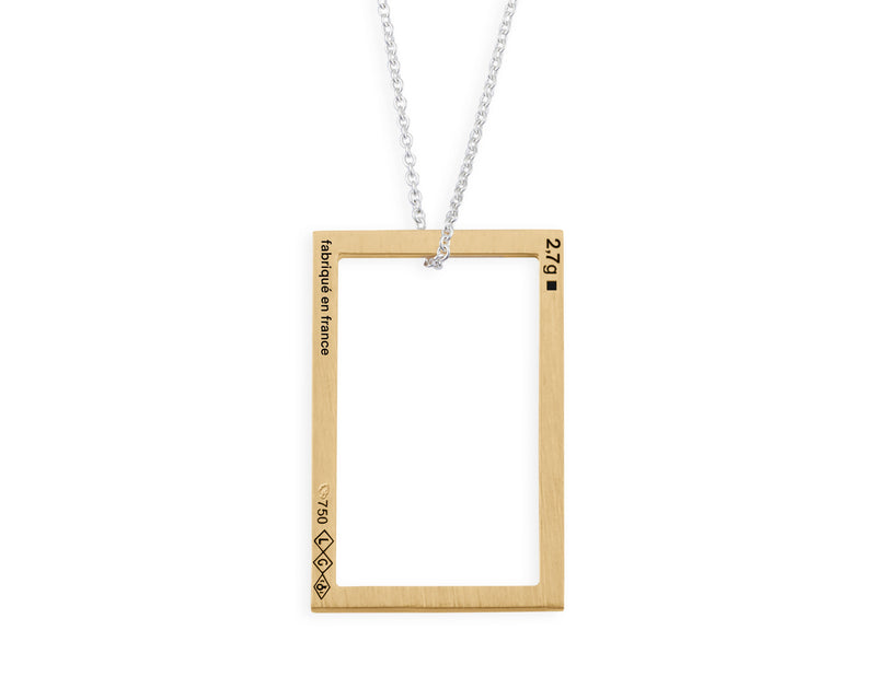 collier rectangle le 2,7g