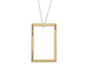 collier rectangle le 2,7g