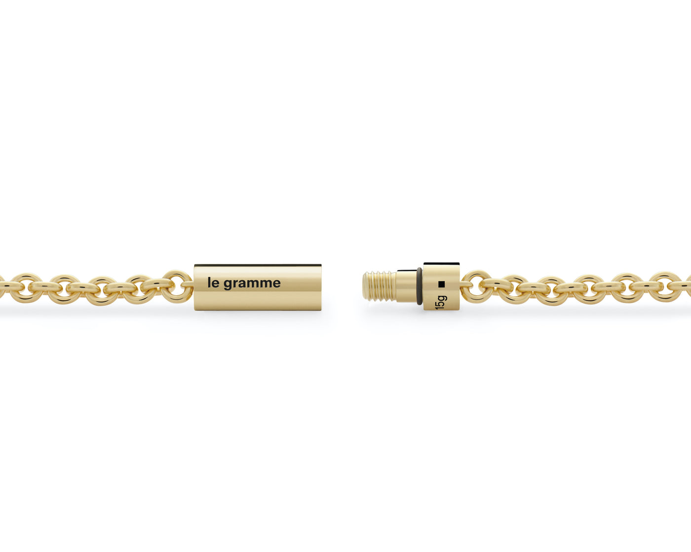 bracelet câble sur chaîne le 15g