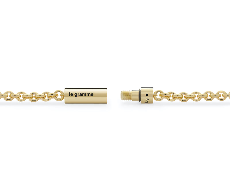 bracelet câble sur chaîne le 15g