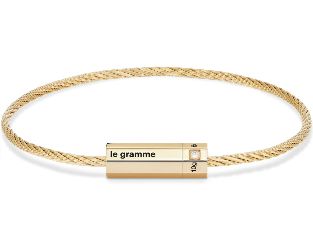 bracelet câble octogone le 10g