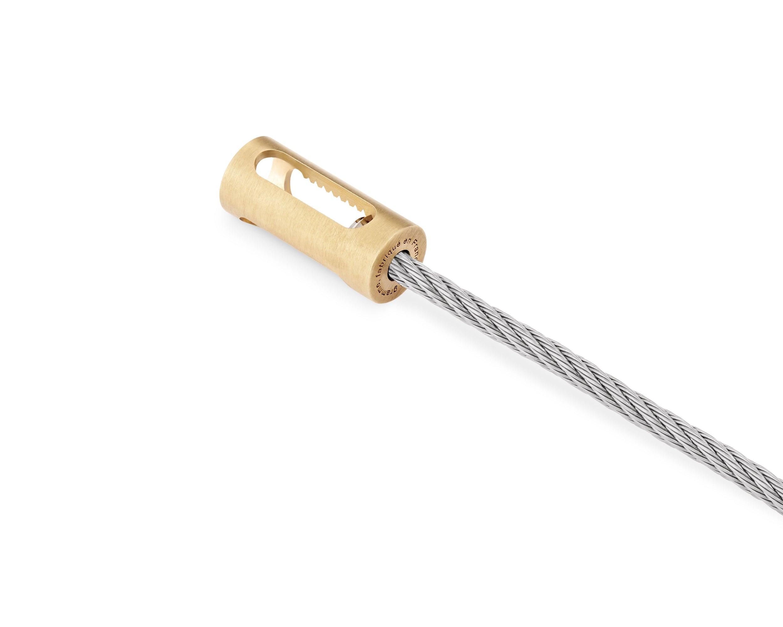 BRACELET CABLE PERF. VIS TI 6G