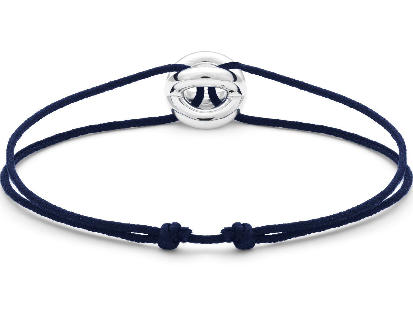 navy blue interlaced cord bracelet 3g