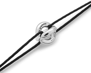 black interlaced cord bracelet 3g