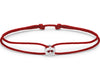 red interlaced cord bracelet 1g