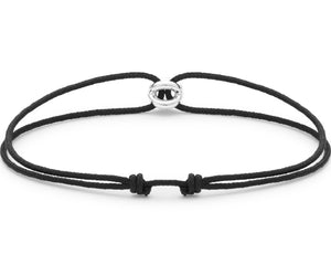 black interlaced cord bracelet 1g