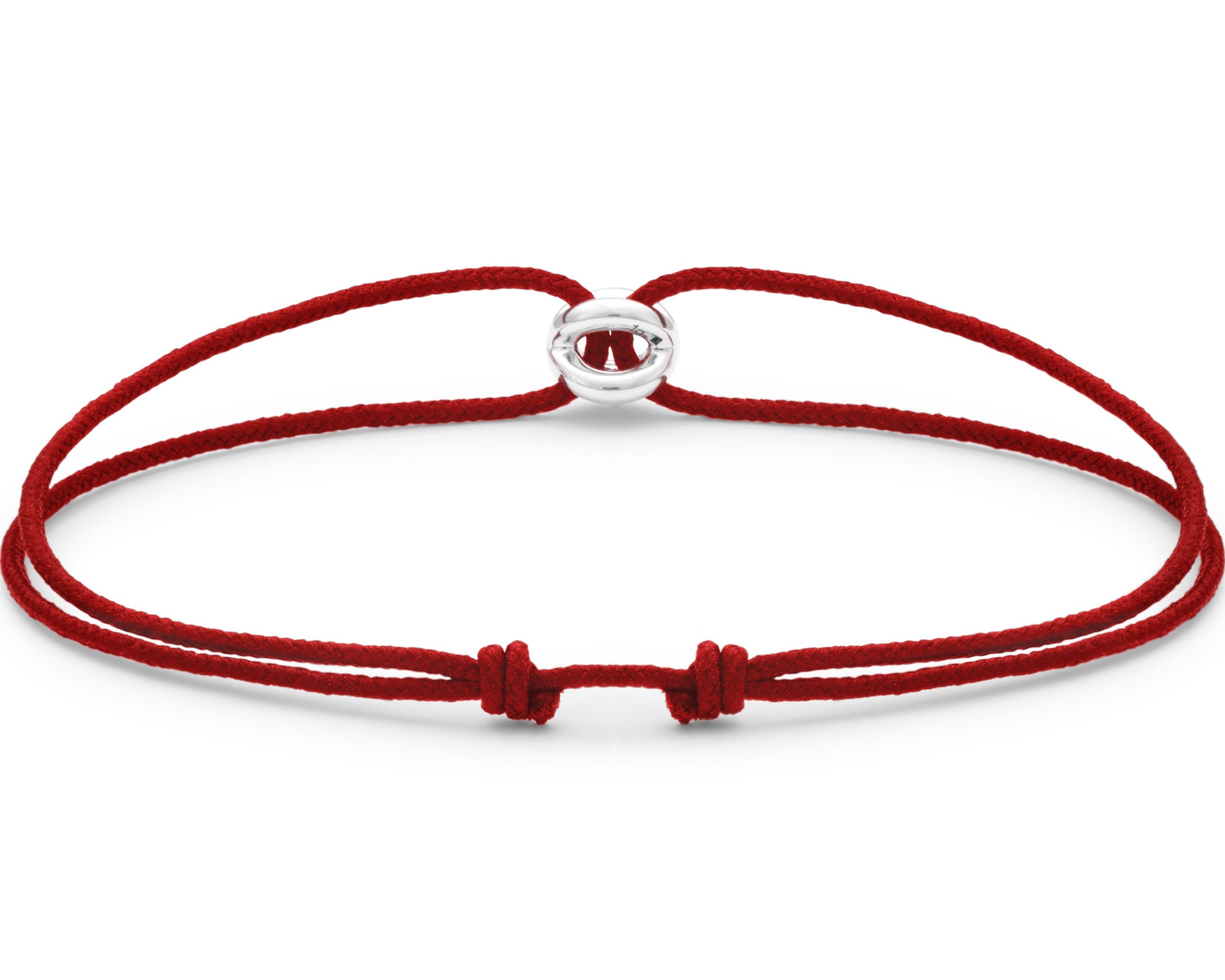 red interlaced cord bracelet 1g