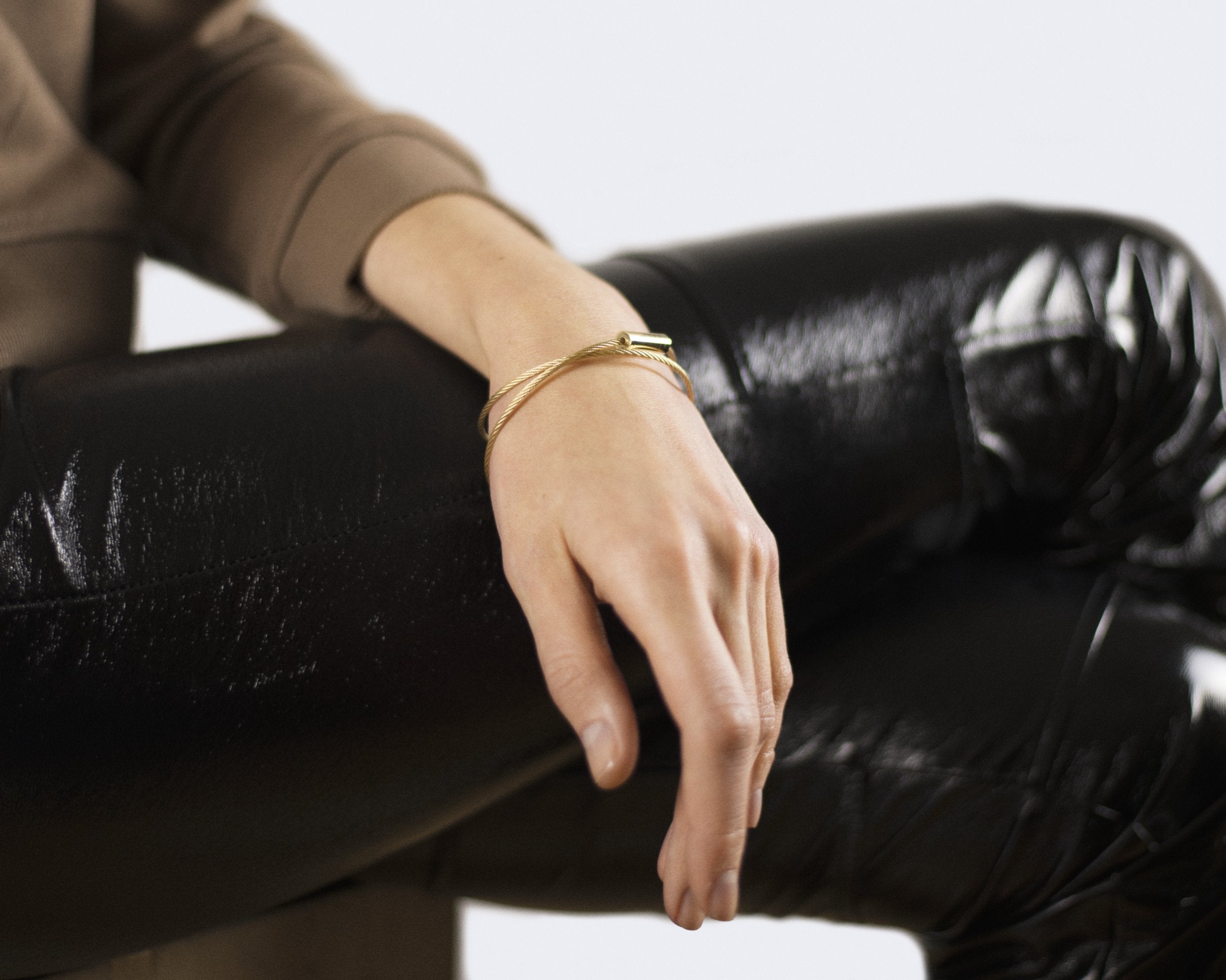 bracelet câble double tour le 15g